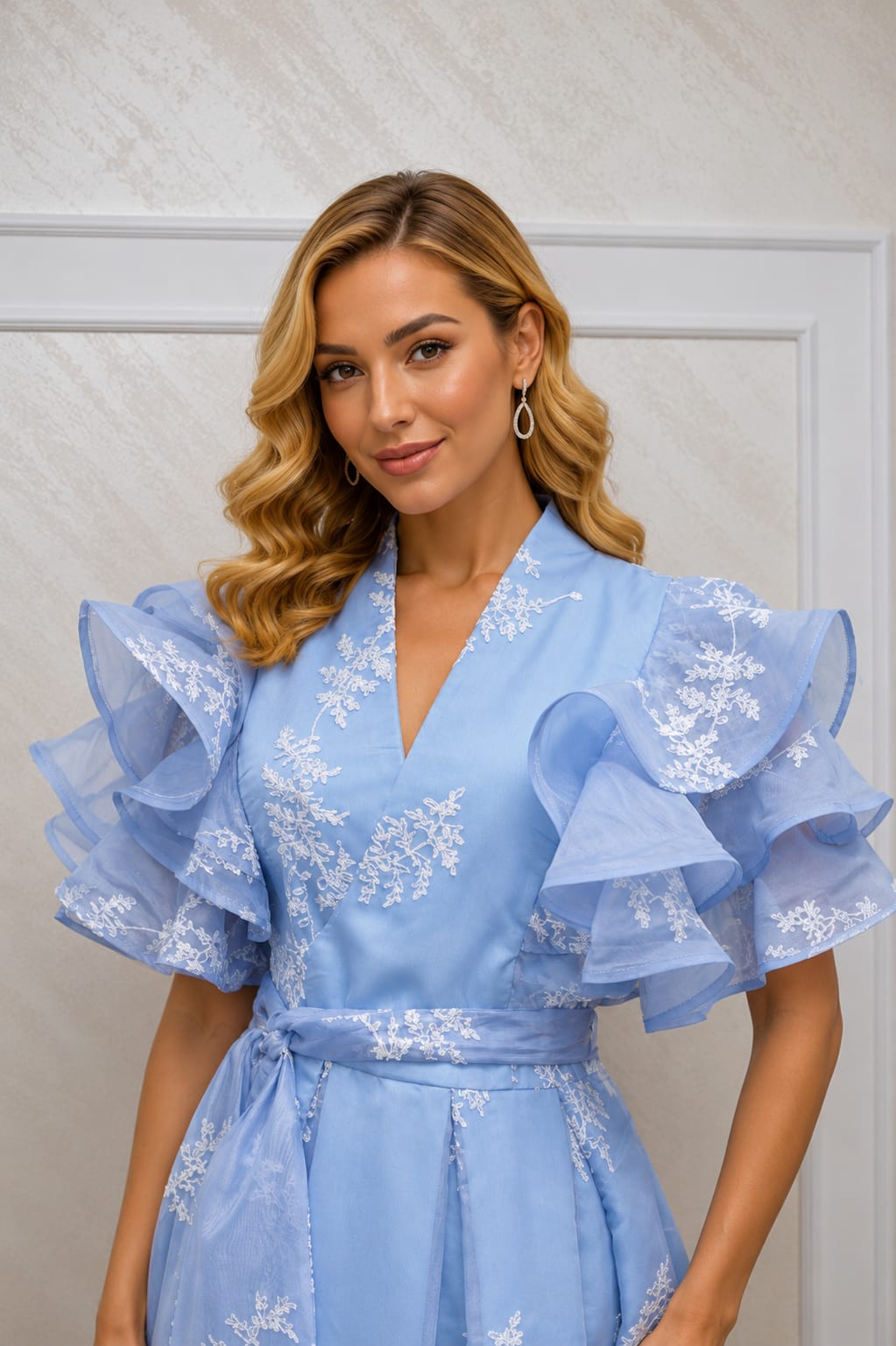 Rochie Love – Rochie lungime midi eleganta si vaporoasa pentru evenimentele  din sezonul cald