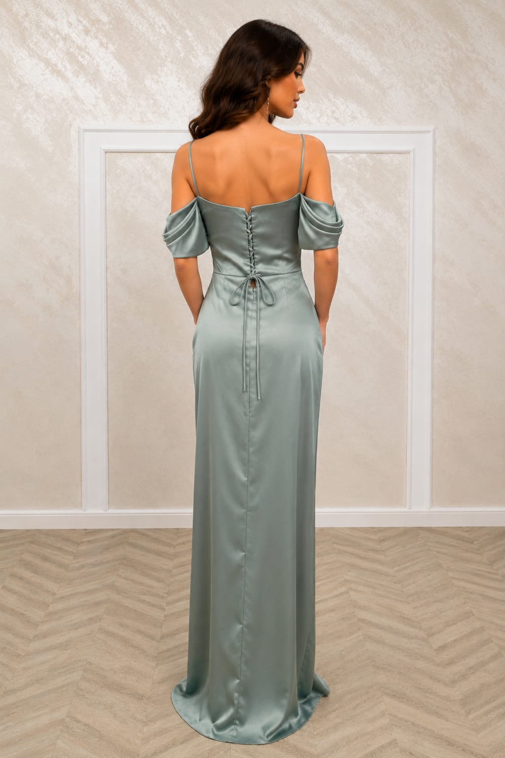 Rochie Jivago din satin premium diverse culori