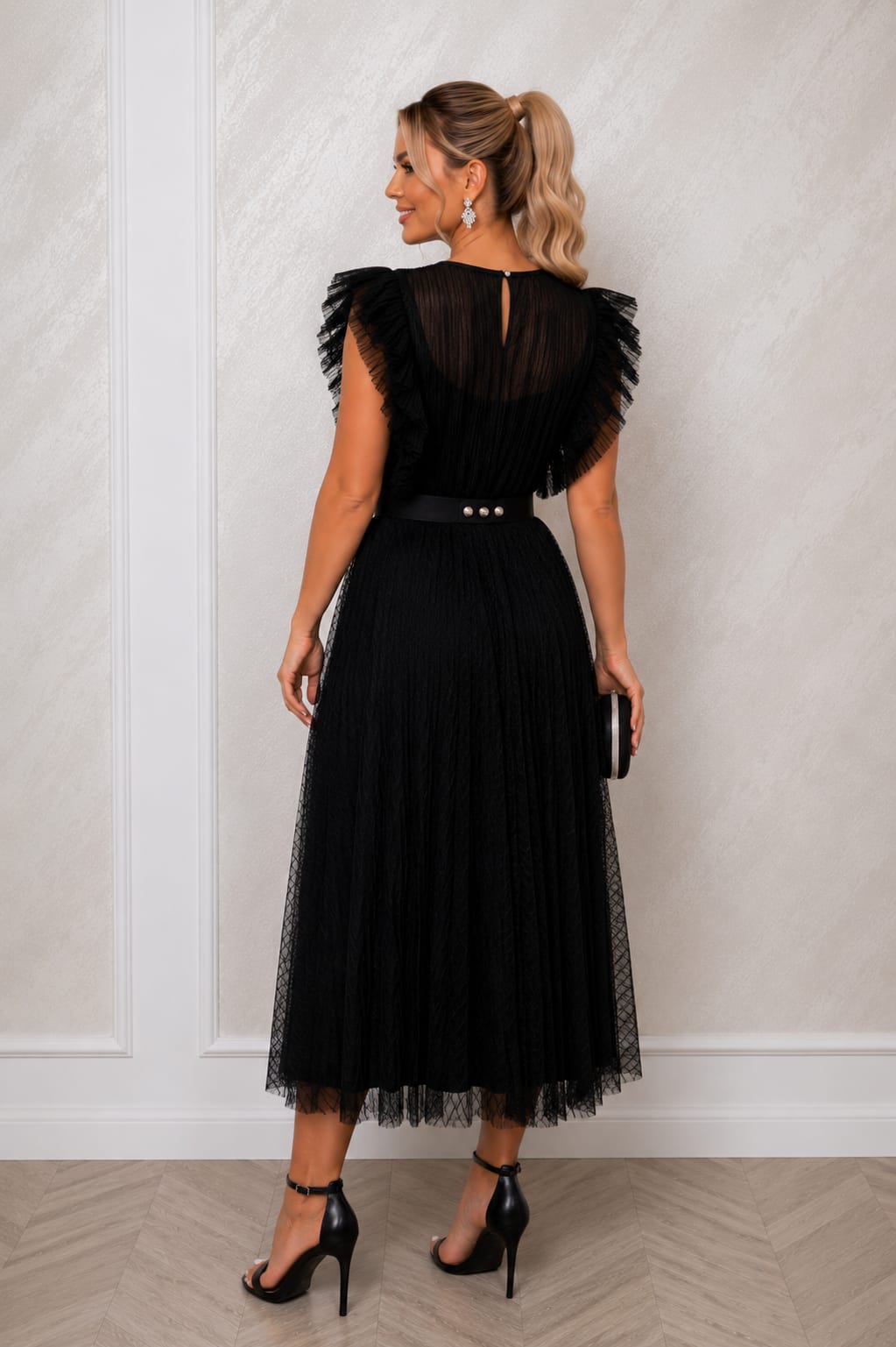 Rochie Noelia – Rochie lungime midi eleganta pentru evenimentele verii