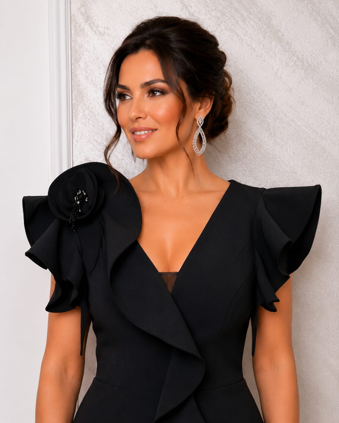 Rochie Lilia – Rochie midi eleganta, sofisticata pentru aparitii memorabile