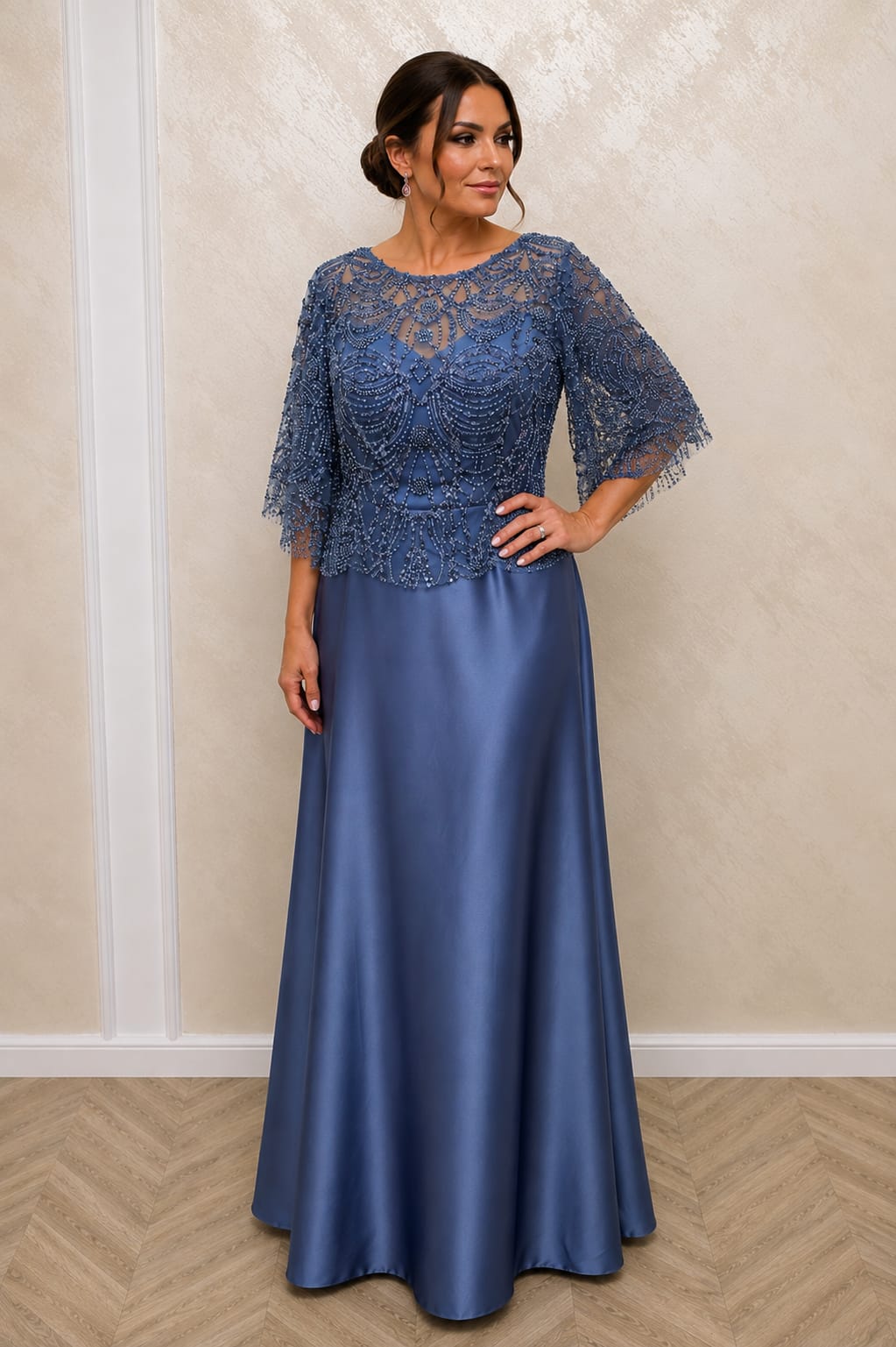 Rochia Doria Lux – Rochie lunga eleganta rafinata si confortabila