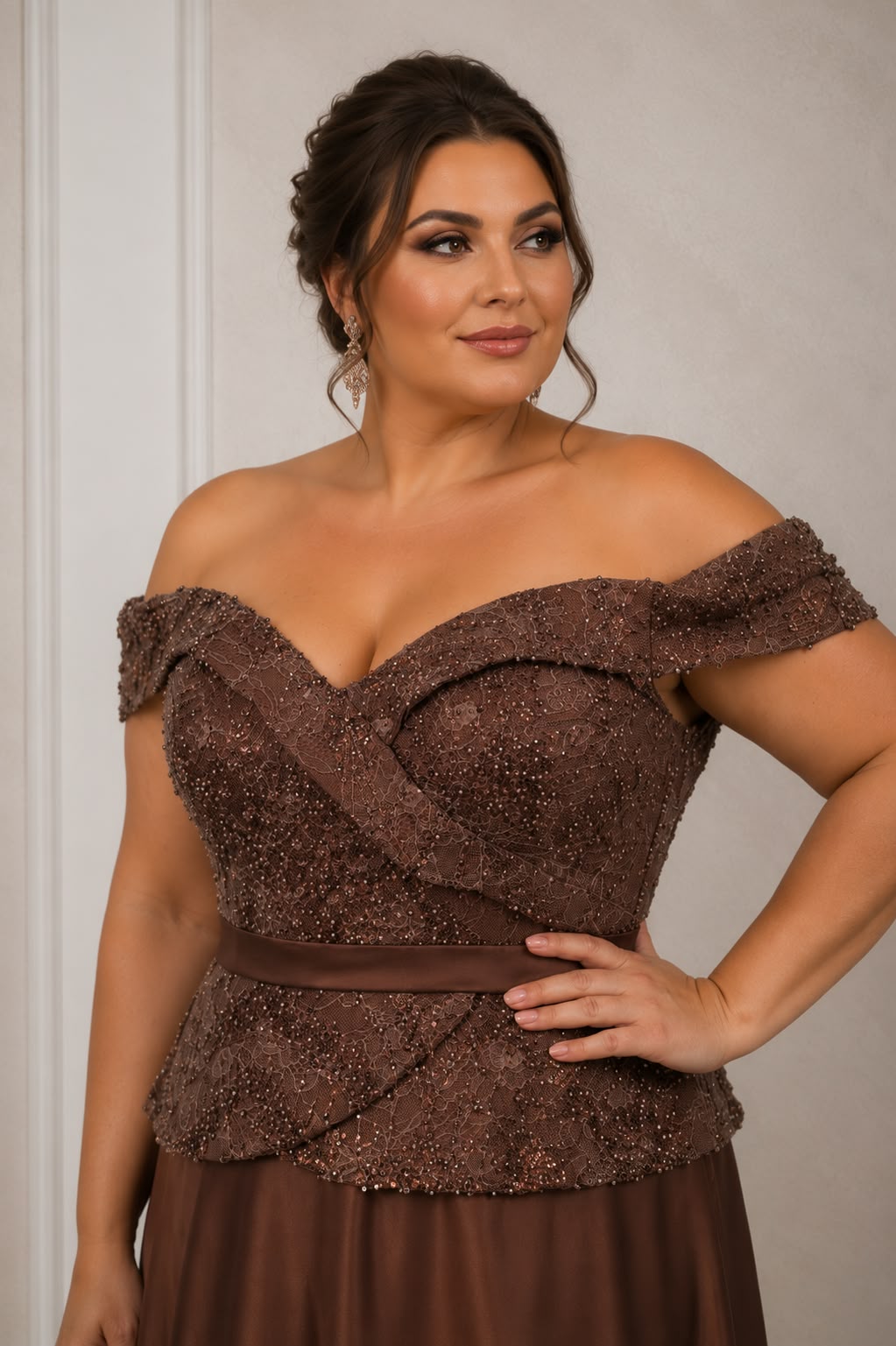 Rochia Donatela - Rochie lunga eleganta din tafta cu corset din dantela