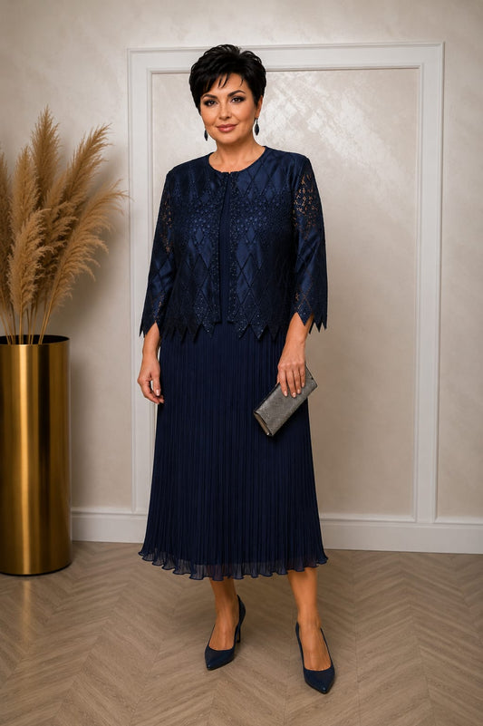 Rochia Carolina - Rochie pentru evenimente speciale cu bolero detasabil