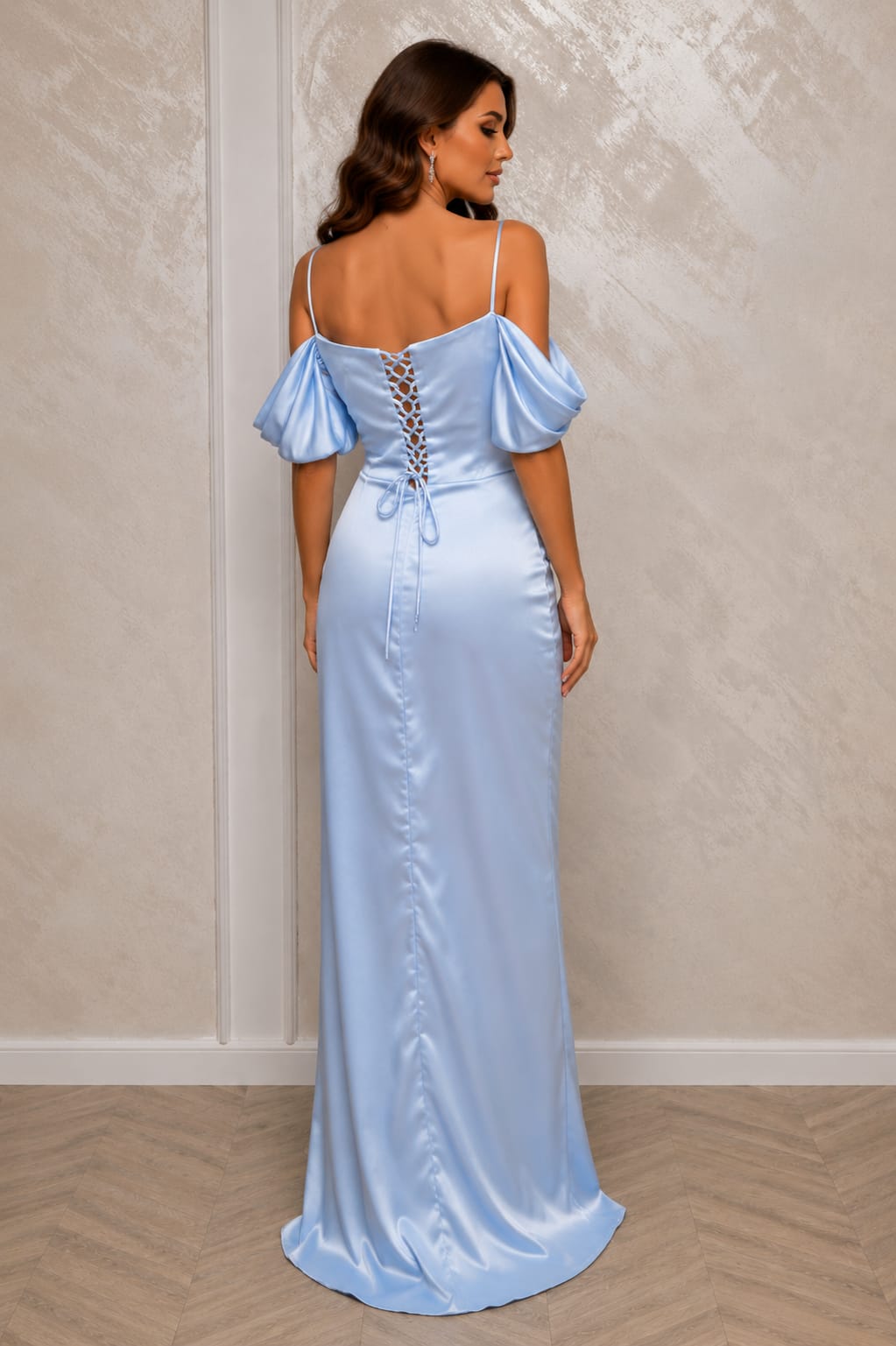 Rochie Jivago din satin premium diverse culori
