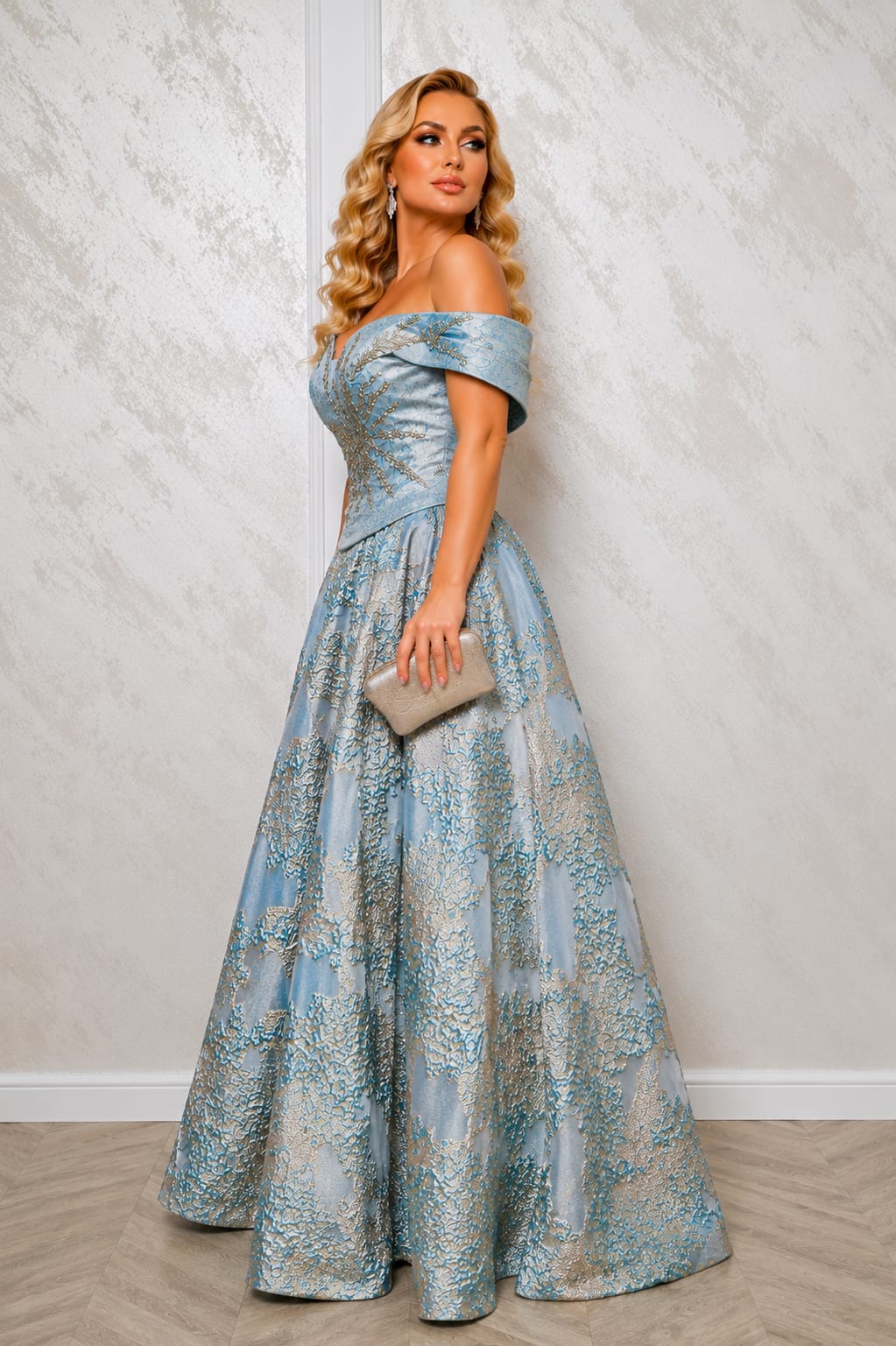 Rochia Boho din Jacquard – Rochie eleganta premium pentru Nase, Soacre si Evenimente de Gala